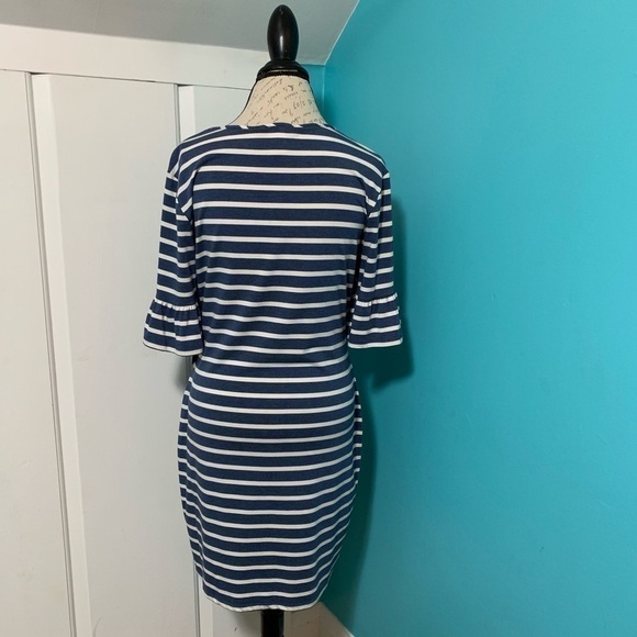 𝅺trixie + LULU Denim/Off White Striped Dress - Picture 3 of 6